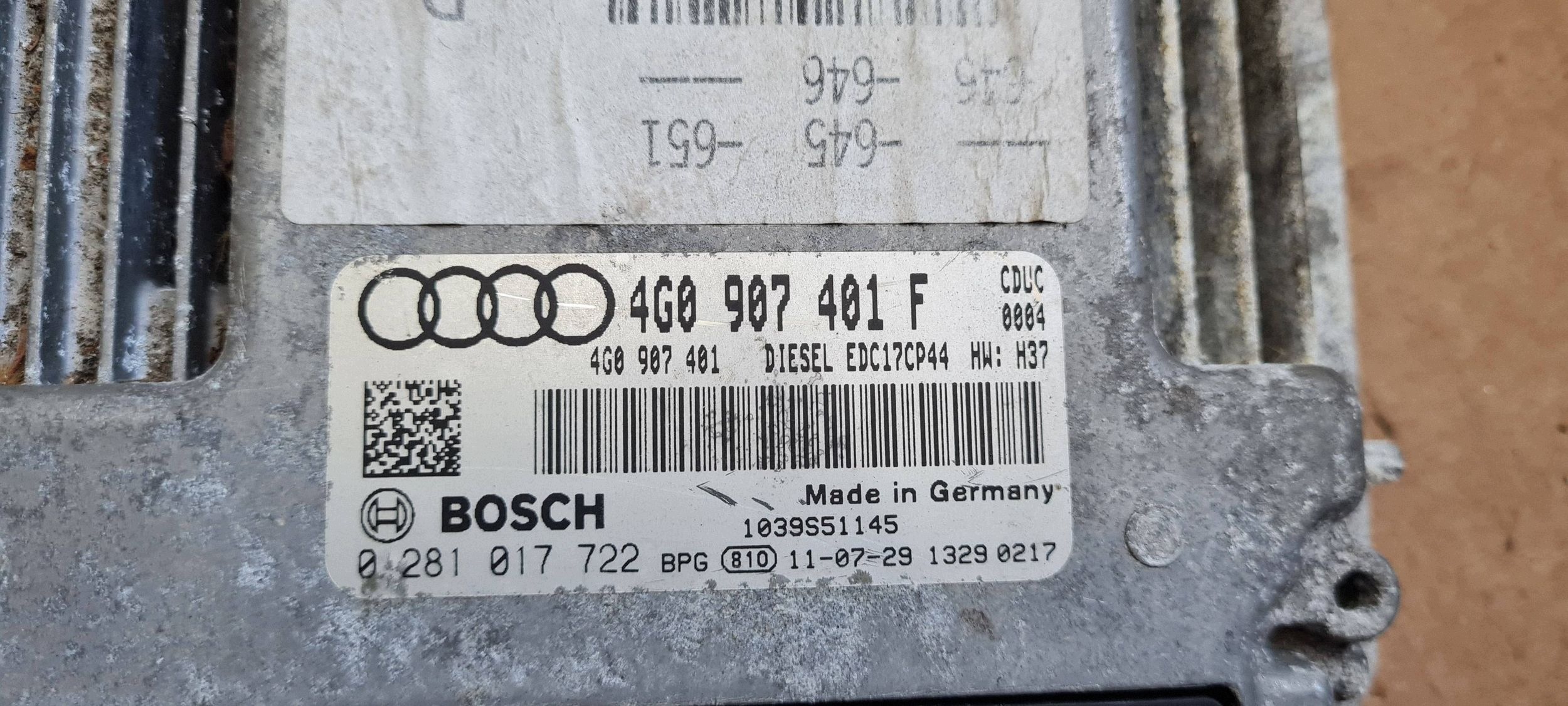 A6 C7 4G computer Centralina Motore 3.0 TDI 4G0907401F A7 4G