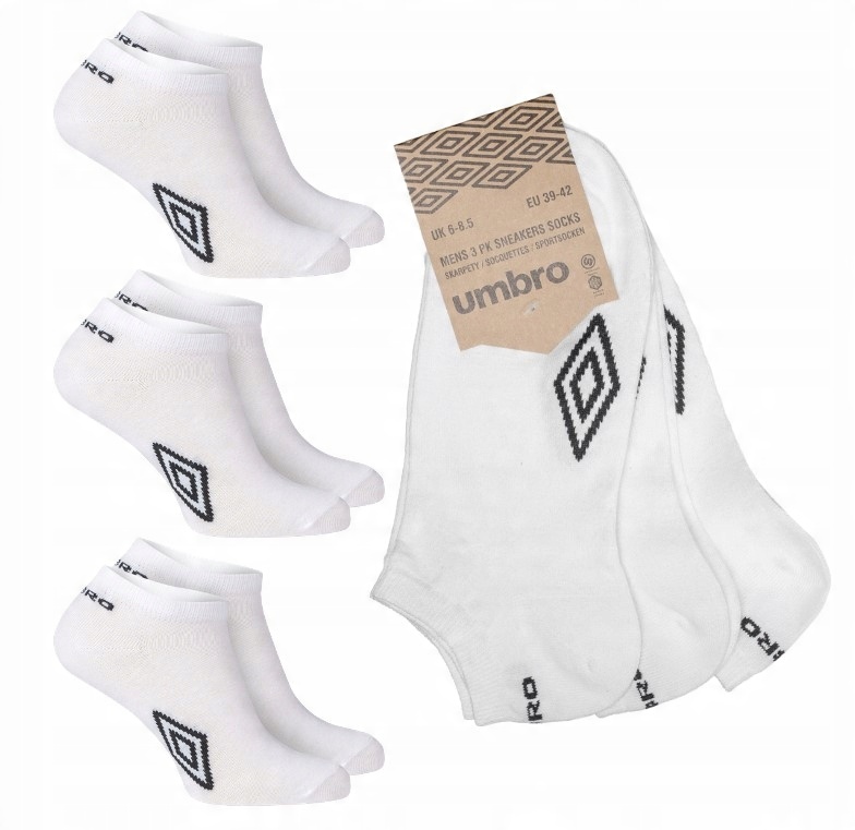 

Umbro skarpety stopki męskie 3PAK 43/46 białe