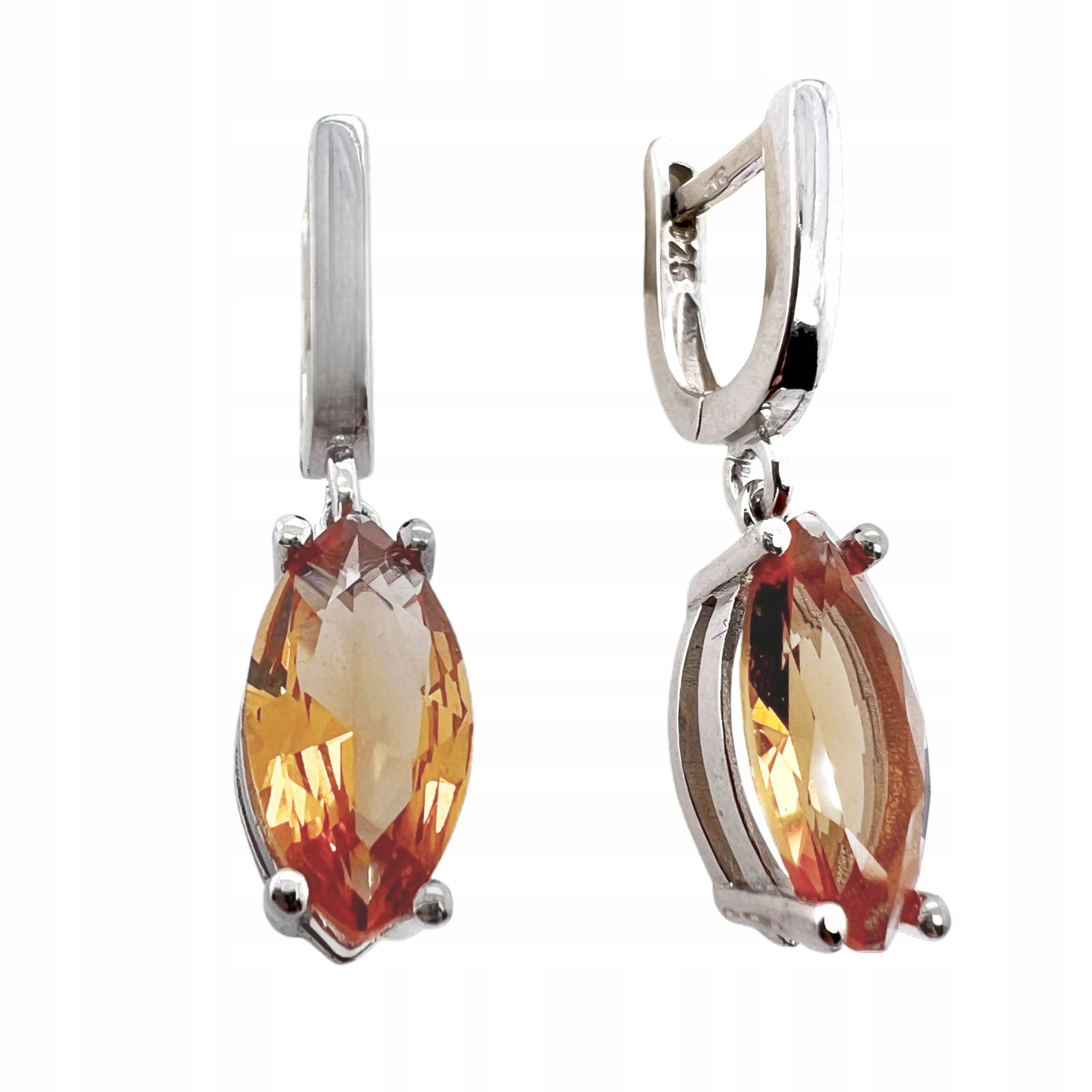 Závěsné Náušnice Se Stříbrným Sultánem Ryzosti 925, Anglické Zapínání