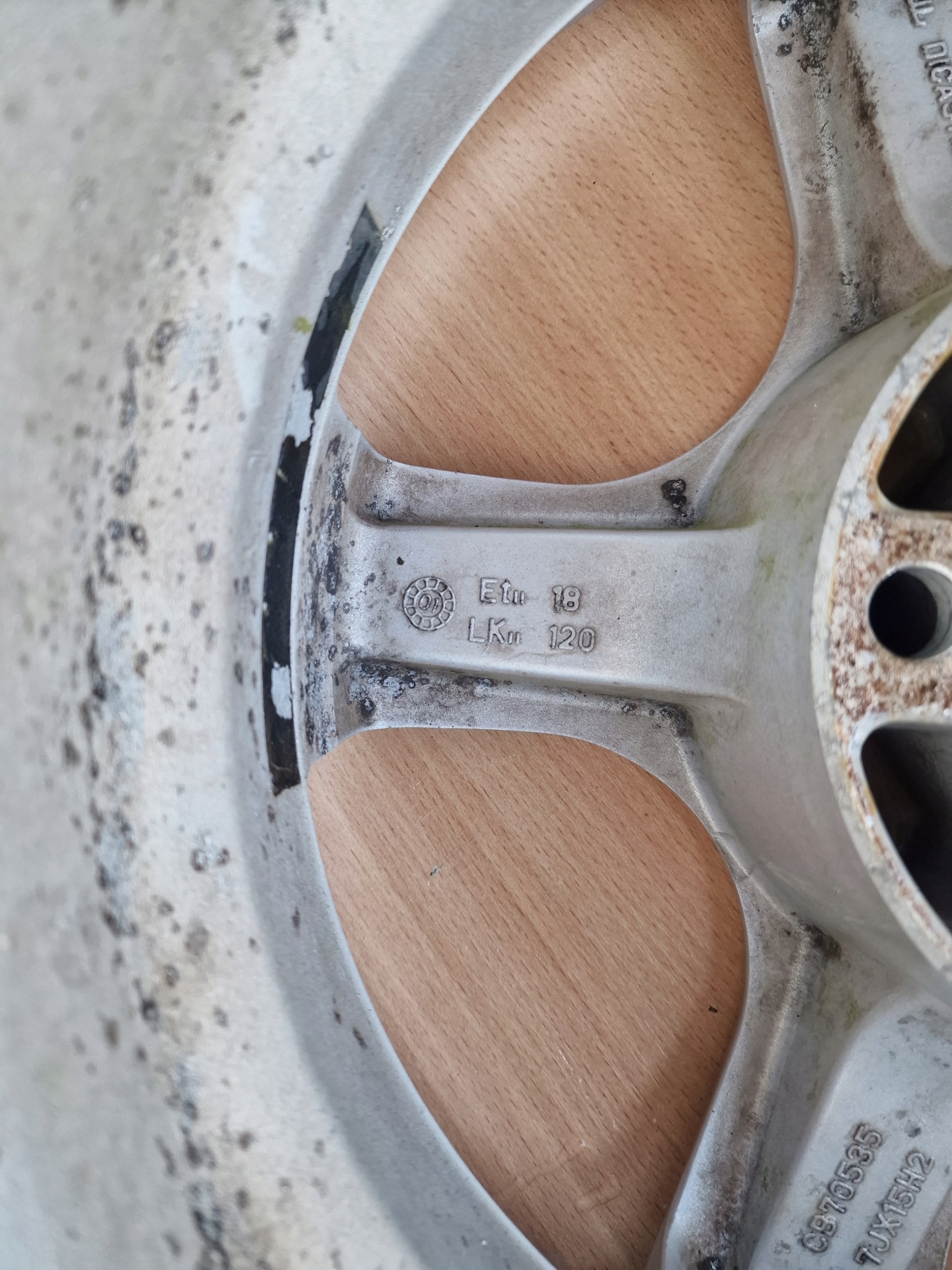 disk BORBET BMW 7X15H2 ET18 5X120 R15 E46 E36 BDB