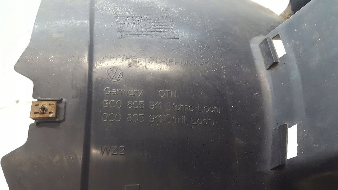 mudguard front front left VW Passat B6 2,0 TDI