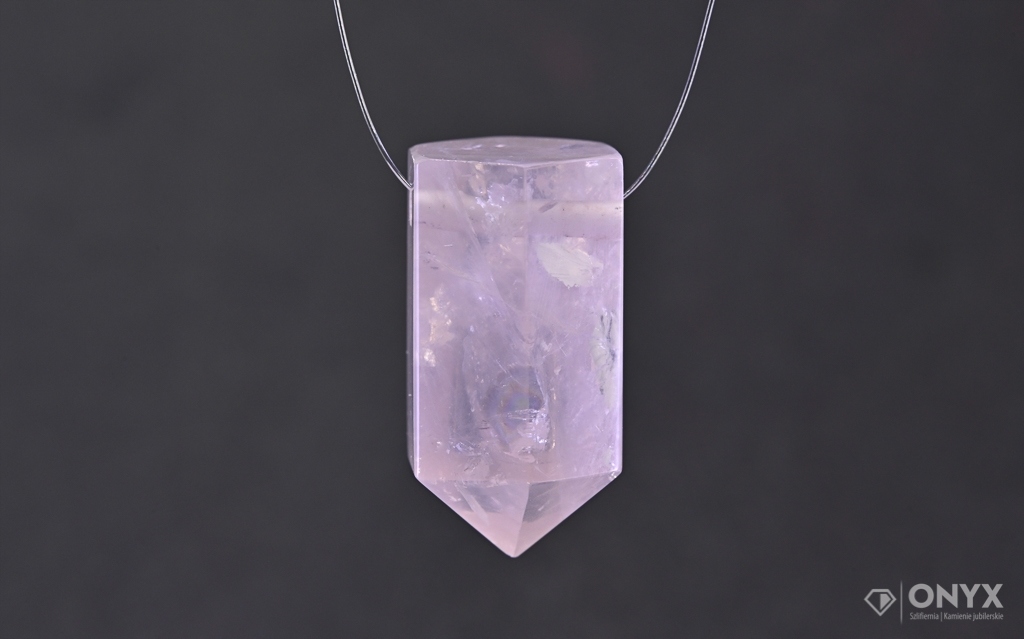 Růženín vrtaný fazetovaný křišťál 20x1