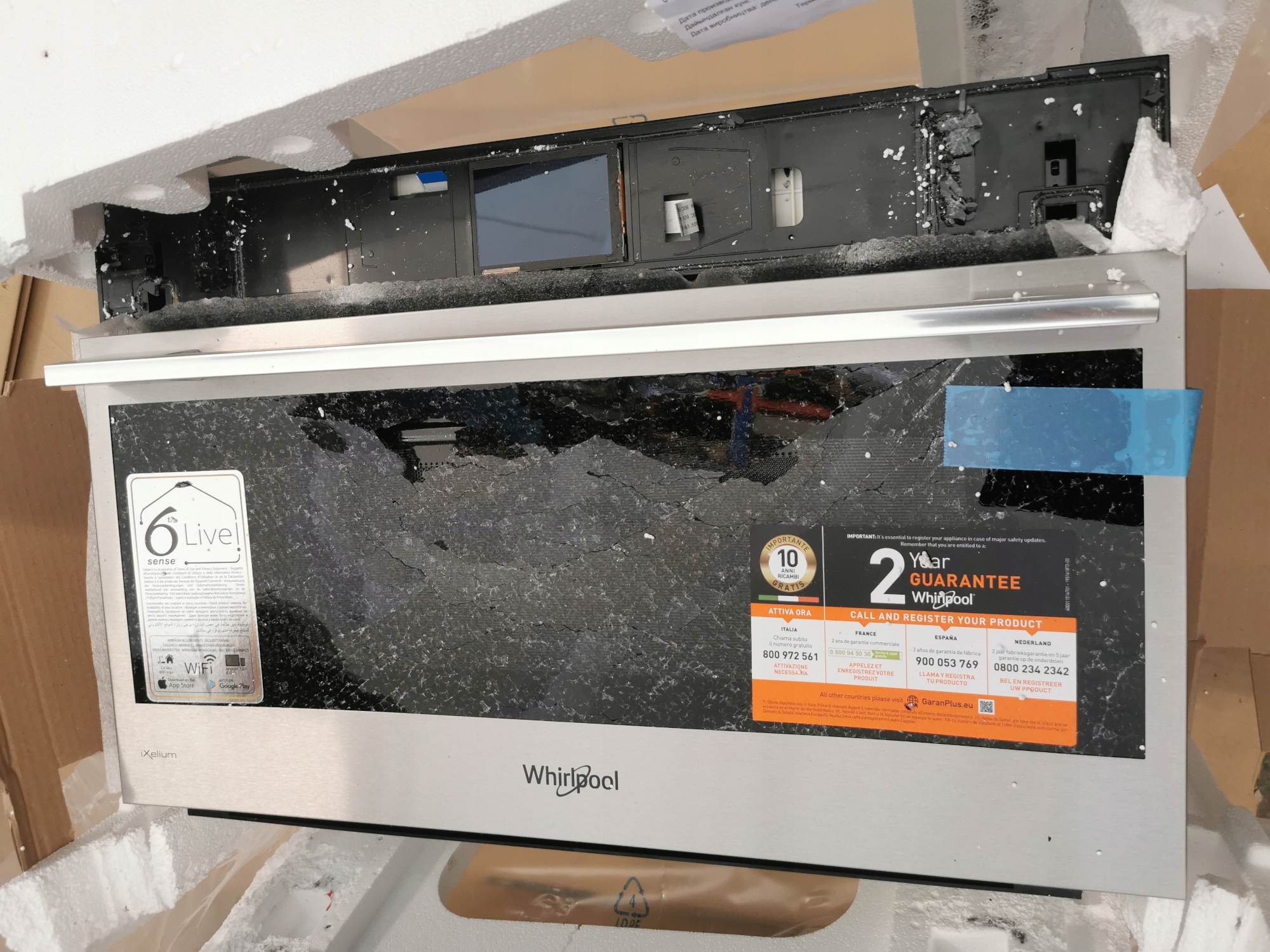 Kuchenka mikrofalowa do zabudowy Whirlpool MD260 Sterowanie elektroniczne