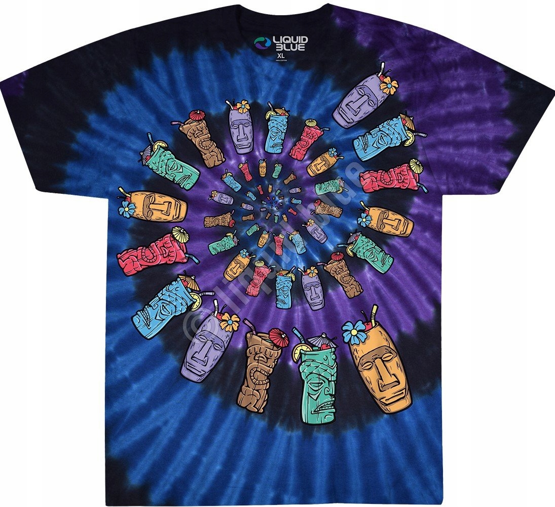 Tiki Spiral Liquid Blue M