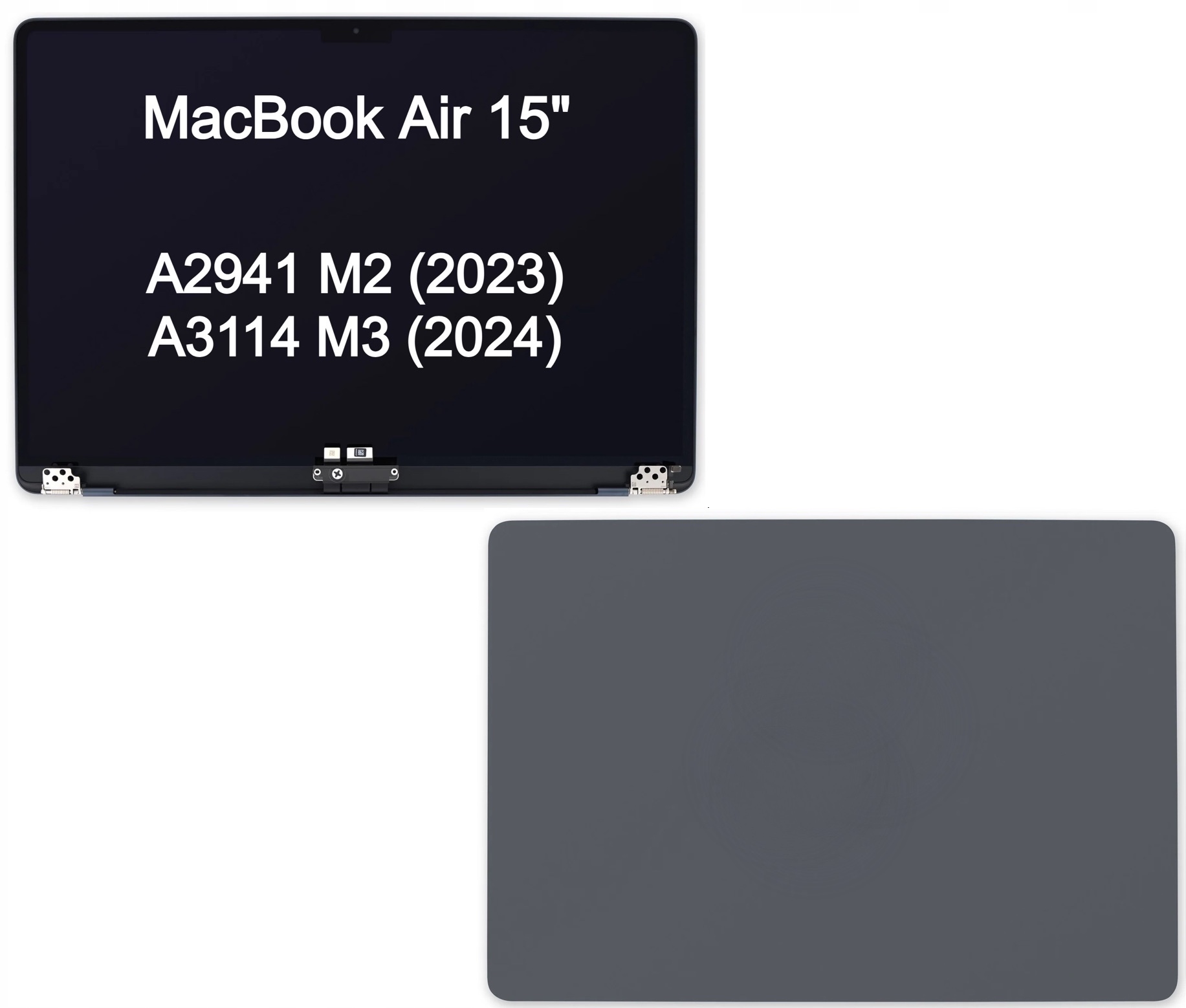 Matryca Skrzydło Ekran do Apple MacBook Air 15 A2941/A3114 Space Gray M2/M3