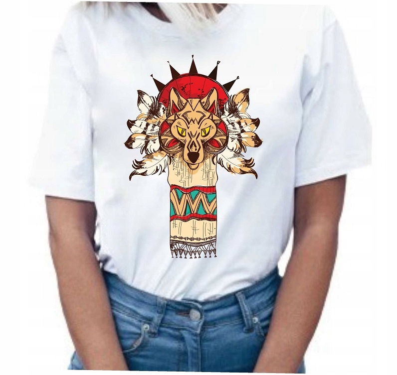 

Koszulka damska Boho Oversize bawełniana Xs