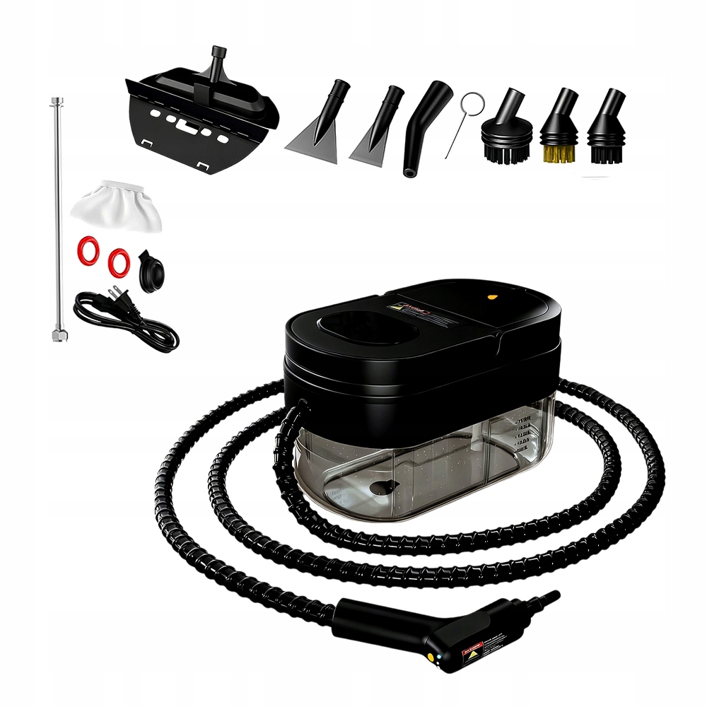 Parní Čistič Parní Mop Parní Napařovač Výkonný 2500 W Sada Na Čalounění Okenních Spár