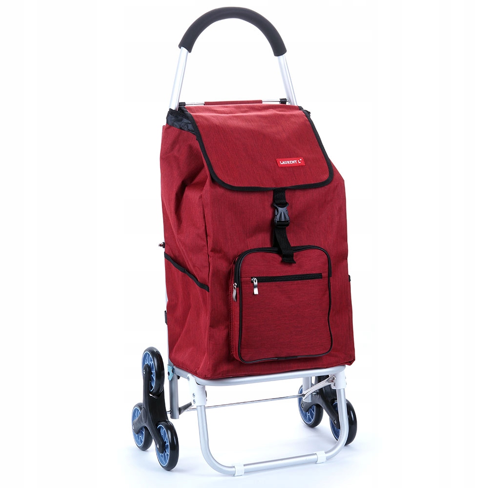 Wózek torba na zakupy na kółkach na schody sześciokołowy 40l