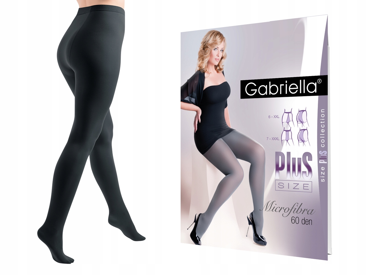 

Rajstopy Microfibre Plus Size Grafit roz.6 60 Den