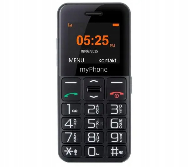 Telefon dla seniora myPhone Halo Easy SOS Radio Bluetooth czarny