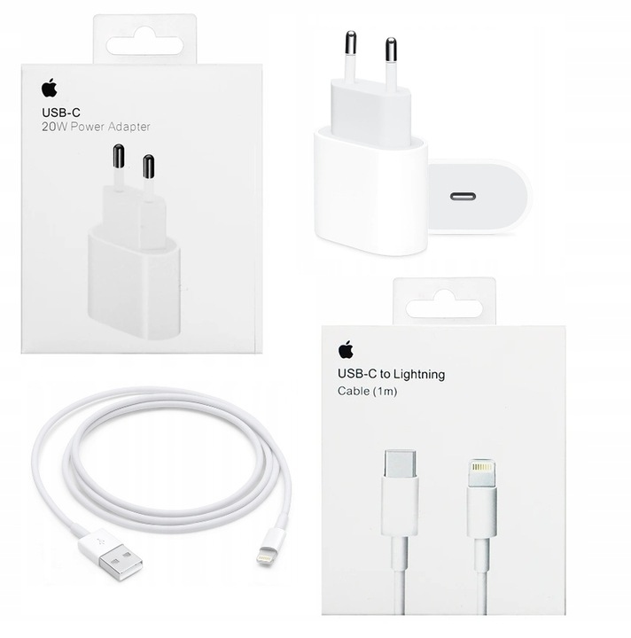 

Oryginalna Ładowarka Usb-c 20W +kabel 1M Do Iphone