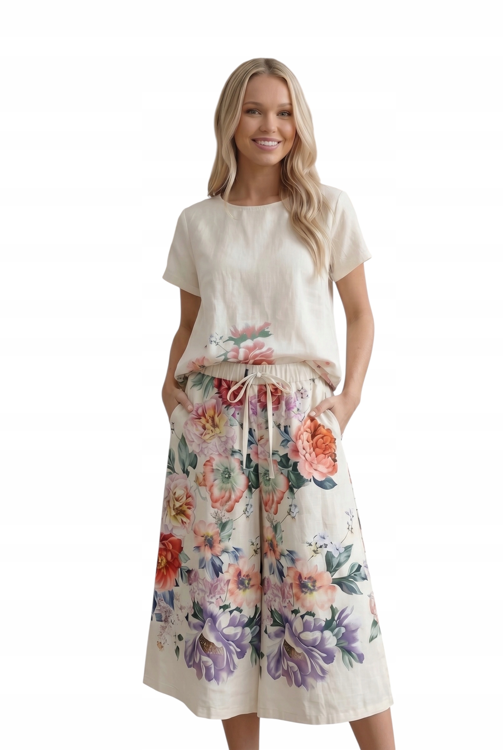 Dámský elegantní komplet Kalhoty a halenka Wendy Trendy italy modaw oversize