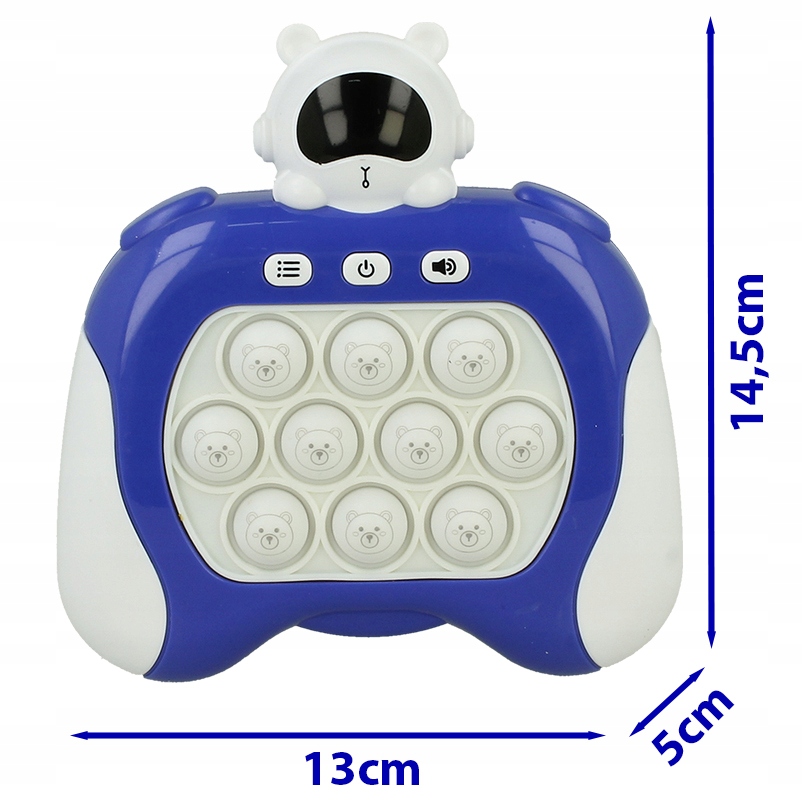 GRA ZRĘCZNOŚCIOWA POP IT POPIT ELEKTRYCZNA ANTYSTRESOWA LED DŹWIĘKI KOSMOS Marka Stator