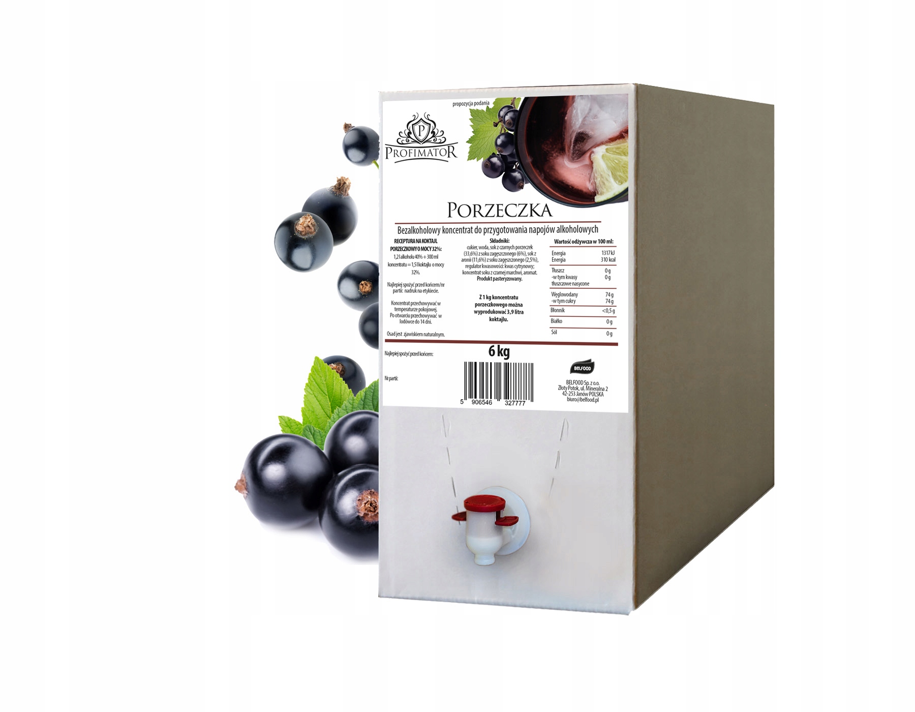 Levně Profimator malta Porzeczka Bag in box 6kg