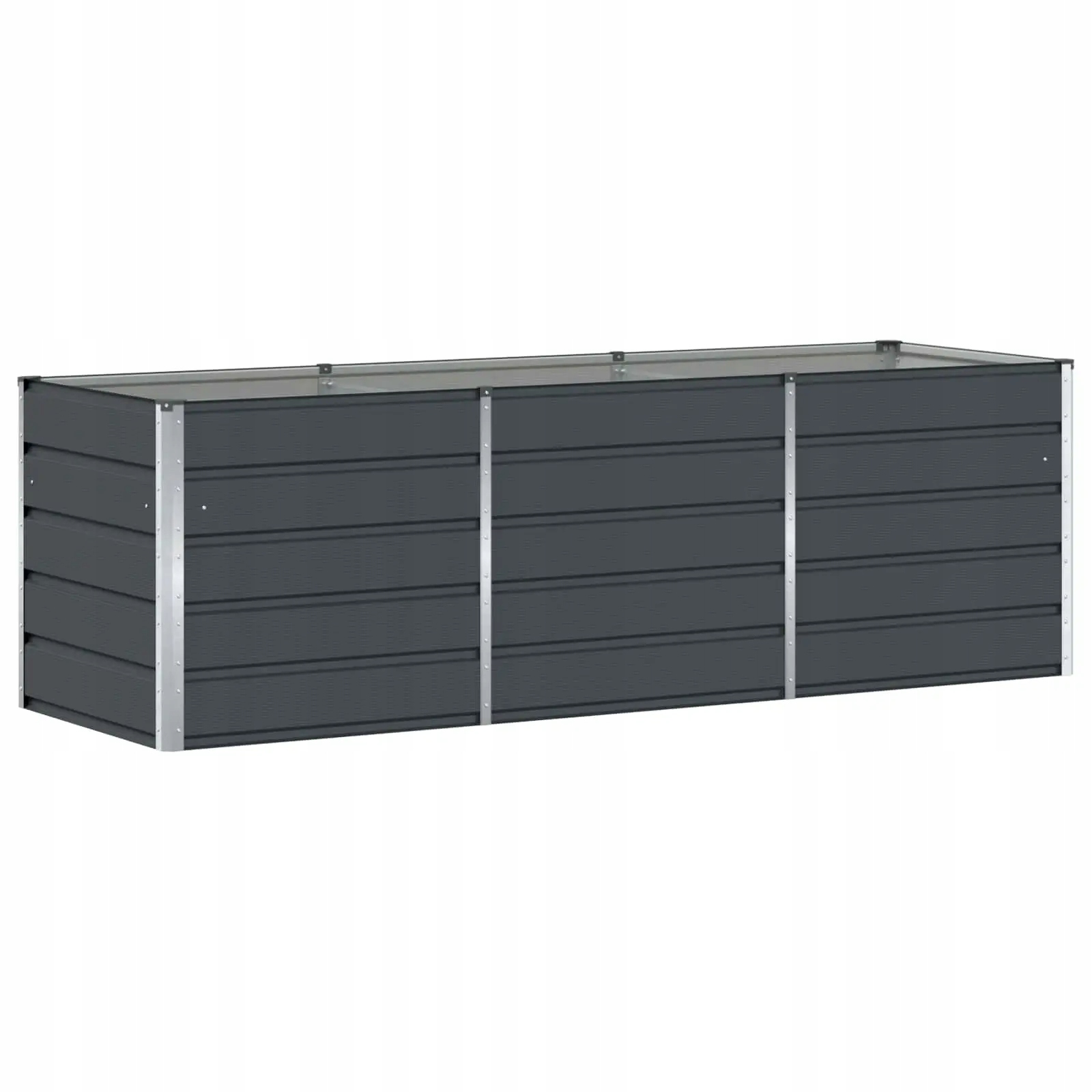 Donica Antracyt 240 x 80 x 75 cm Stal