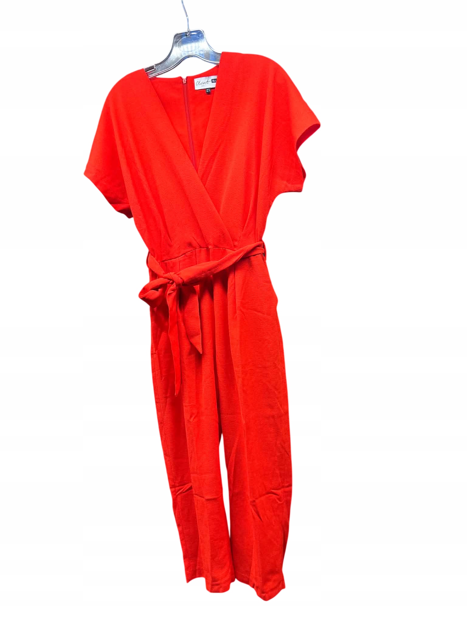 Kombinéza Closet London Blu Wrap Tie Belt Jumsuit Orange R-l