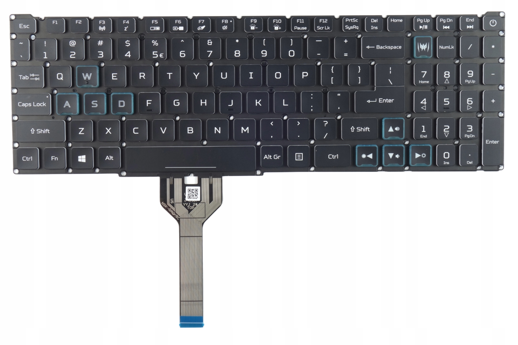 Klávesnice pro notebook Acer AN515-55 AN515-57 AN515-58 Led Rgb Qwerty Us