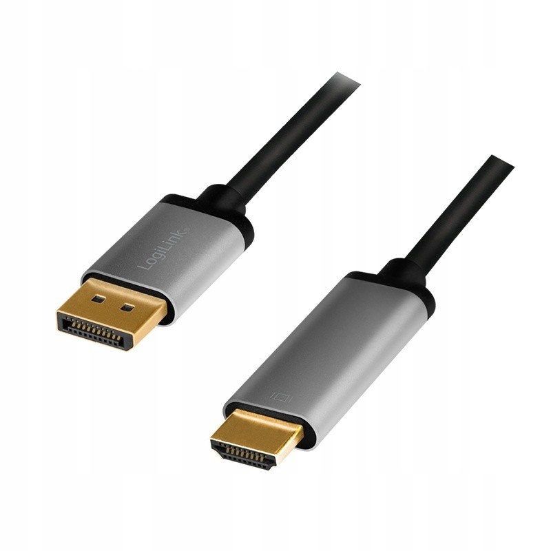 Kabel DisplayPort 4K/60 Hz,DP do Hdmi aluminiowy 2m