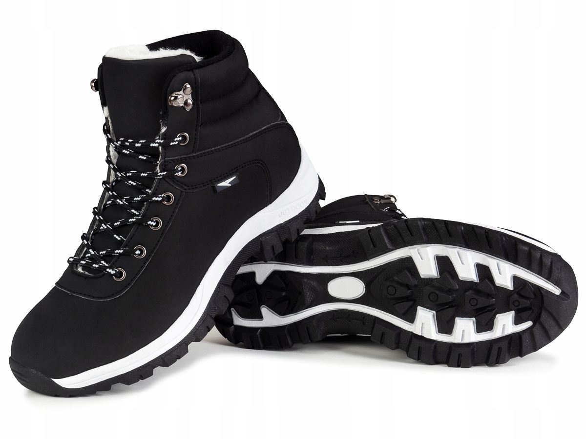 BUTY ZIMOWE DAMSKIE SPORTOWE OCIEPLANE Długość wkładki 26 cm