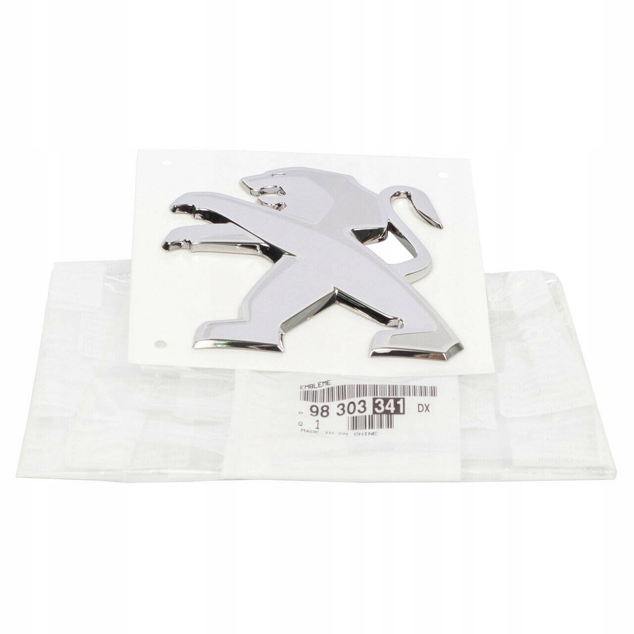 LOGO EMBLEMAT PEUGEOT 508 (R8) PRZÓD OE 9830334DX NOWY ORYGINAŁ