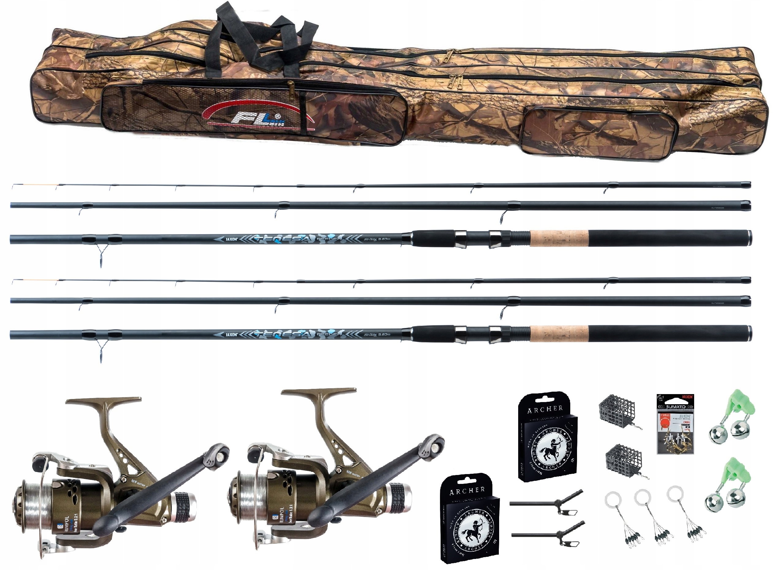 

Zestaw Jaxon 2x Wędka Feeder 2x Kołowrotek Torba