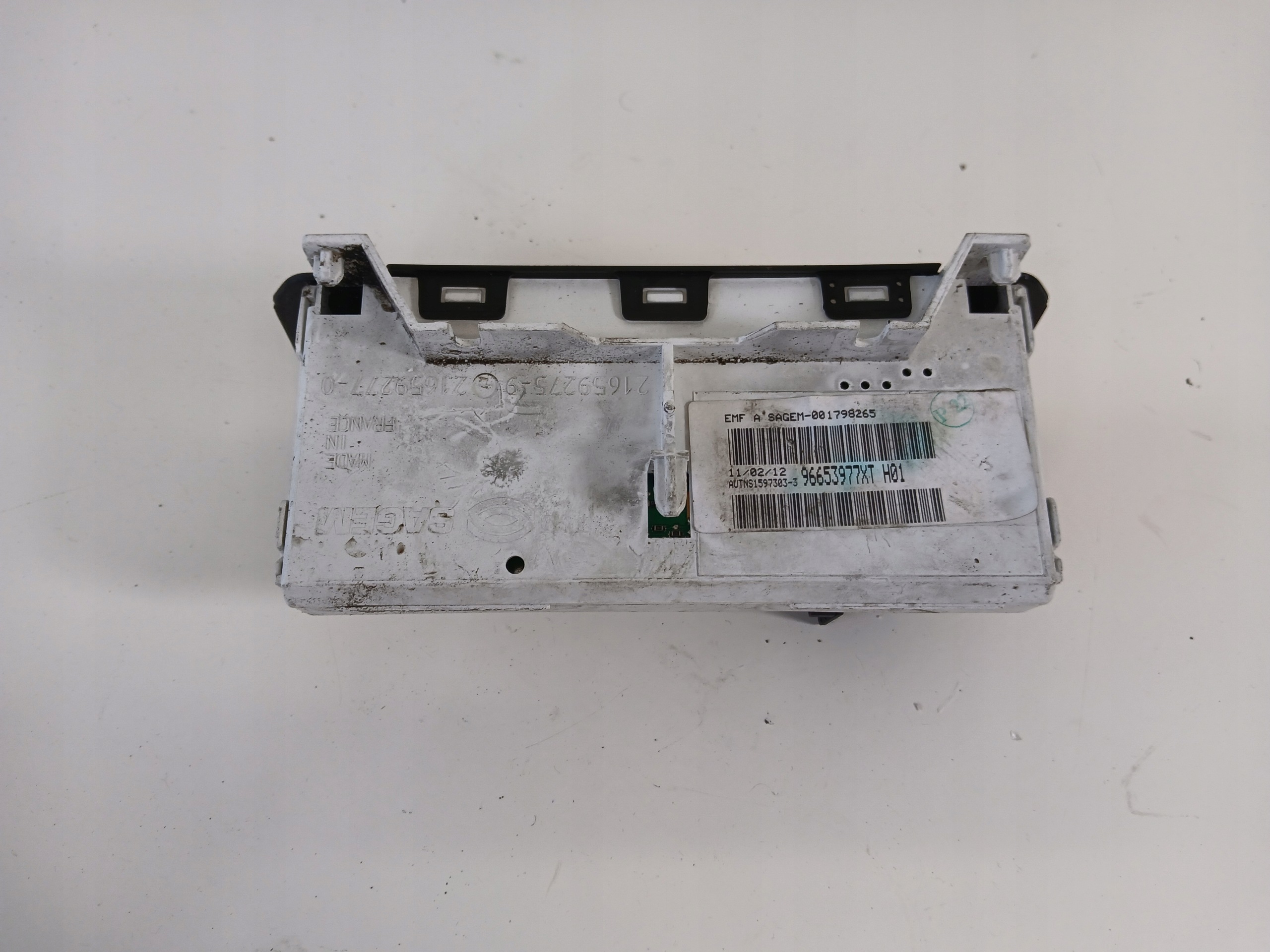 PEUGEOT 206 MONITOR display clock 96653977XT