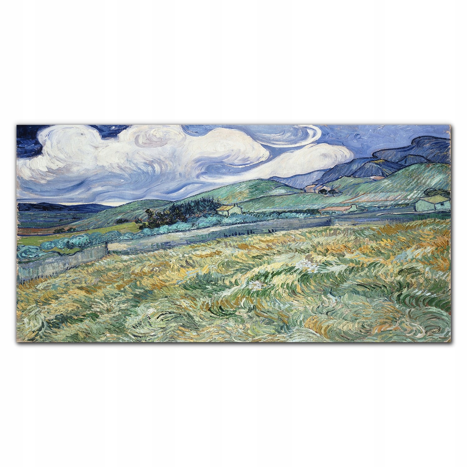 Panel sklo kuchyně Krajina hory Van Gogh 120x60