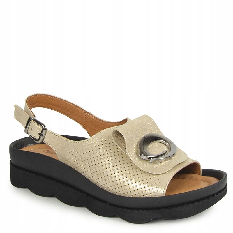 Boccato 031.1085 Zlaté Kožené Sandály 36