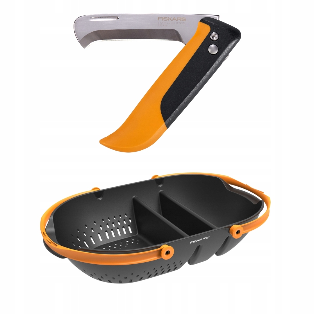Fiskars X-series K80 Sada na sběr hub zeleniny Nůž koš