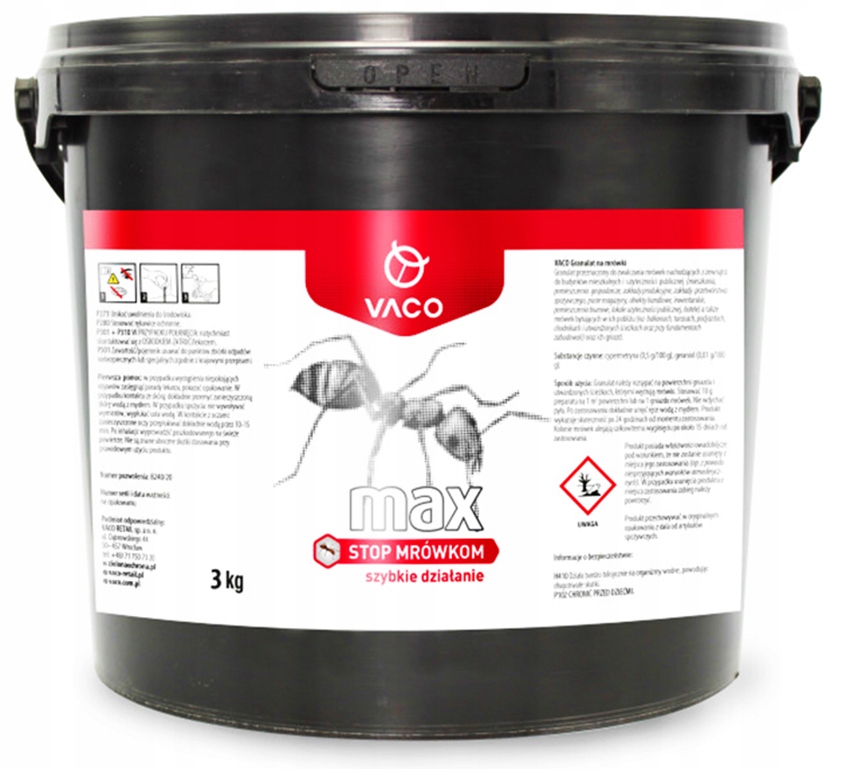 3kg Mocny Proszek Na Mrówki Preparat na Mrówki Trutka na Mrówki Vaco Max