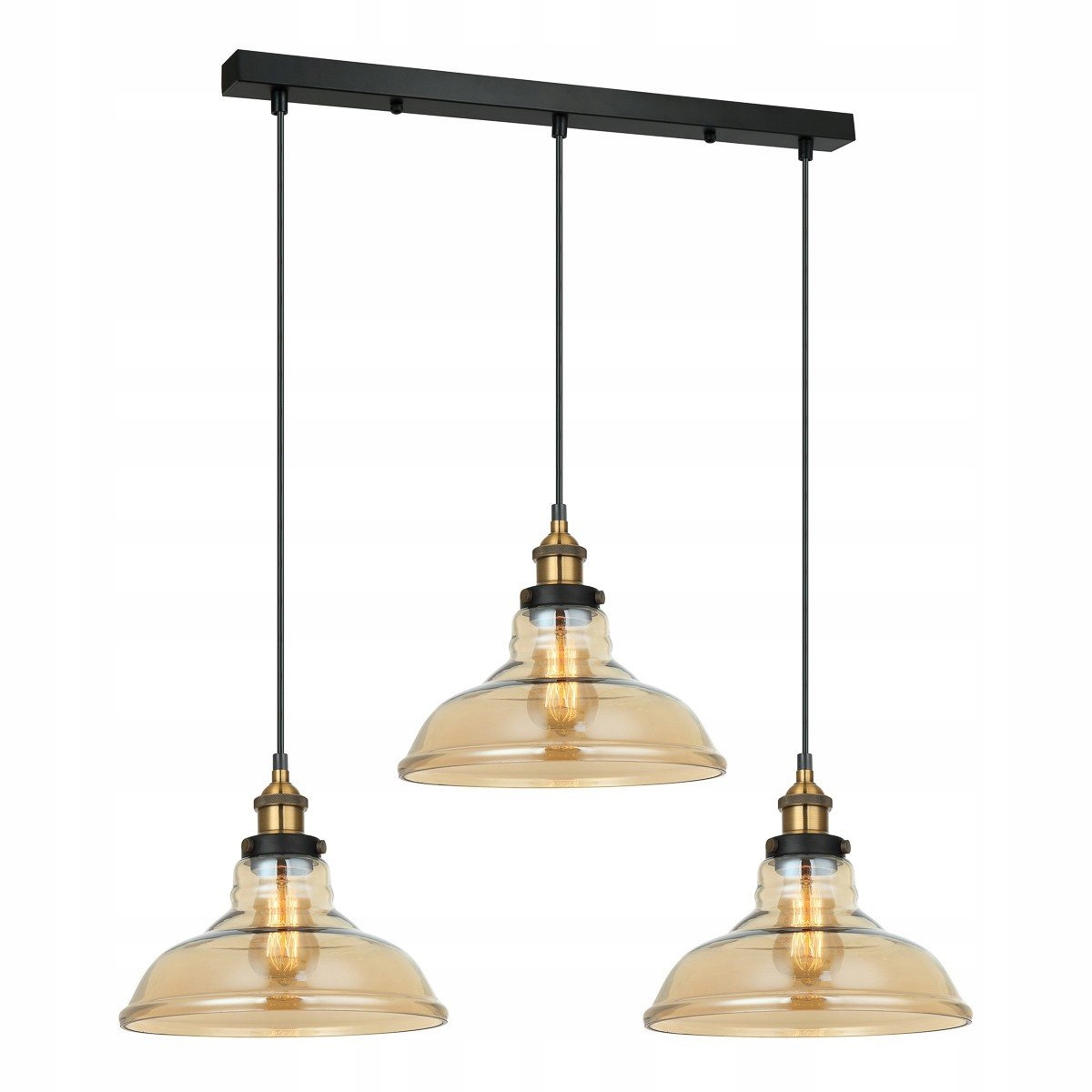 Závesná lampa Hubert MDM-2381/3 Gd+amb Italux