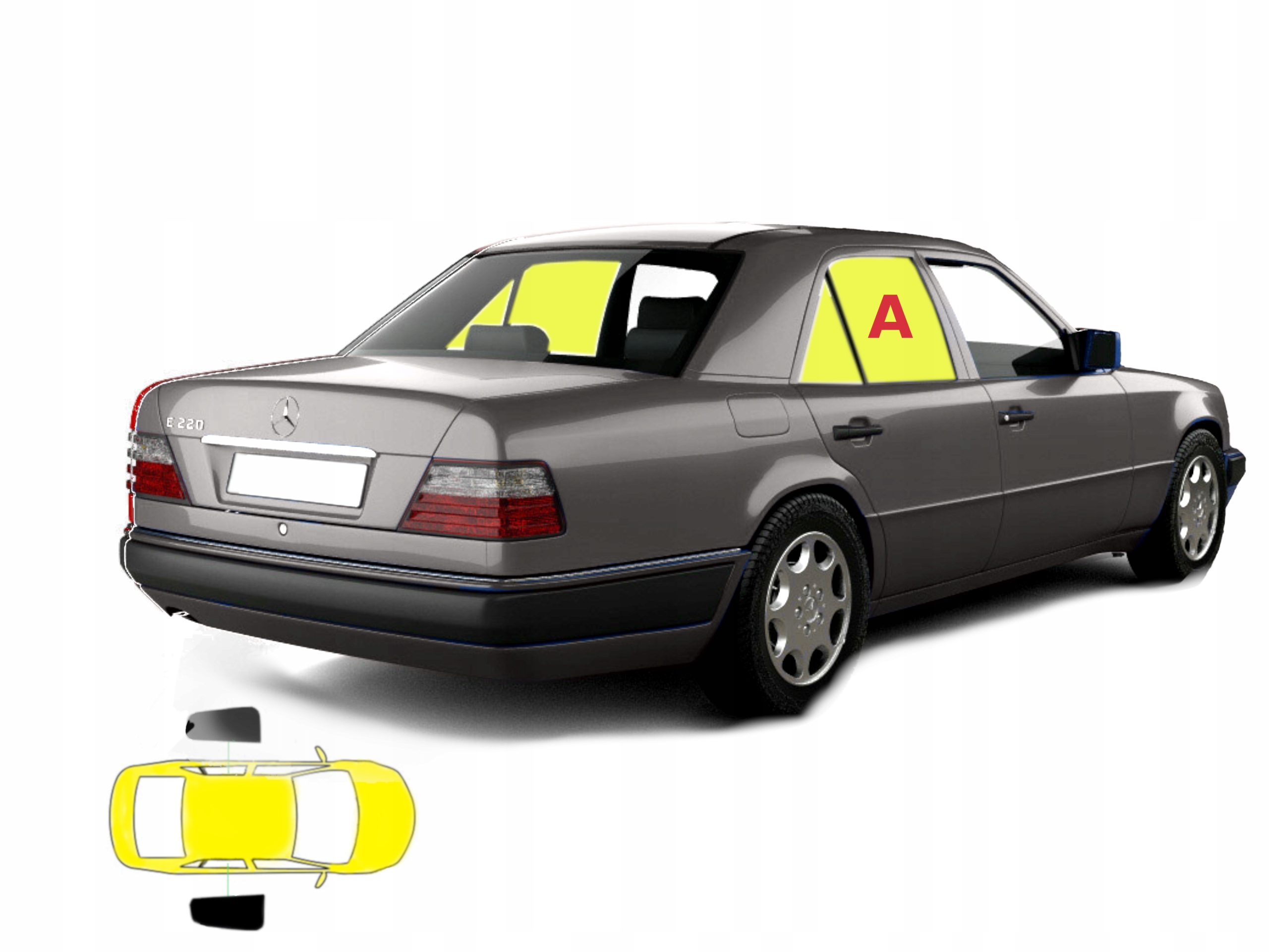 Slnečné clony Mercedes W124