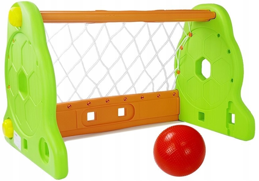 Fotbalová branka pro děti, zelená, oranžová