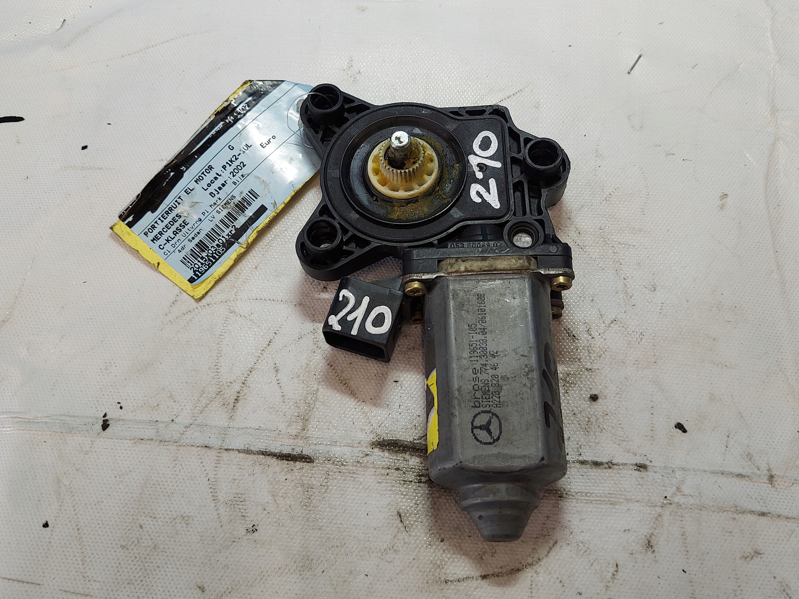 engine lifting windows MERCEDES W203 119651105 left front
