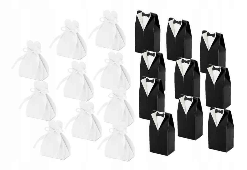 PUDEŁECZKA opakowania PARA MŁODA x20 podziękowania dla GOŚCI na wesele ślub