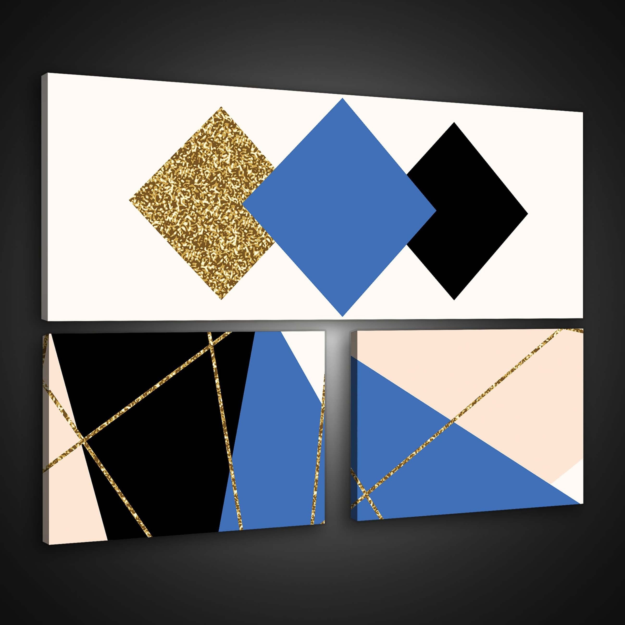 Obraz 80x55 Geometrie abstrakce minimalismus moderní styl zlato lesk