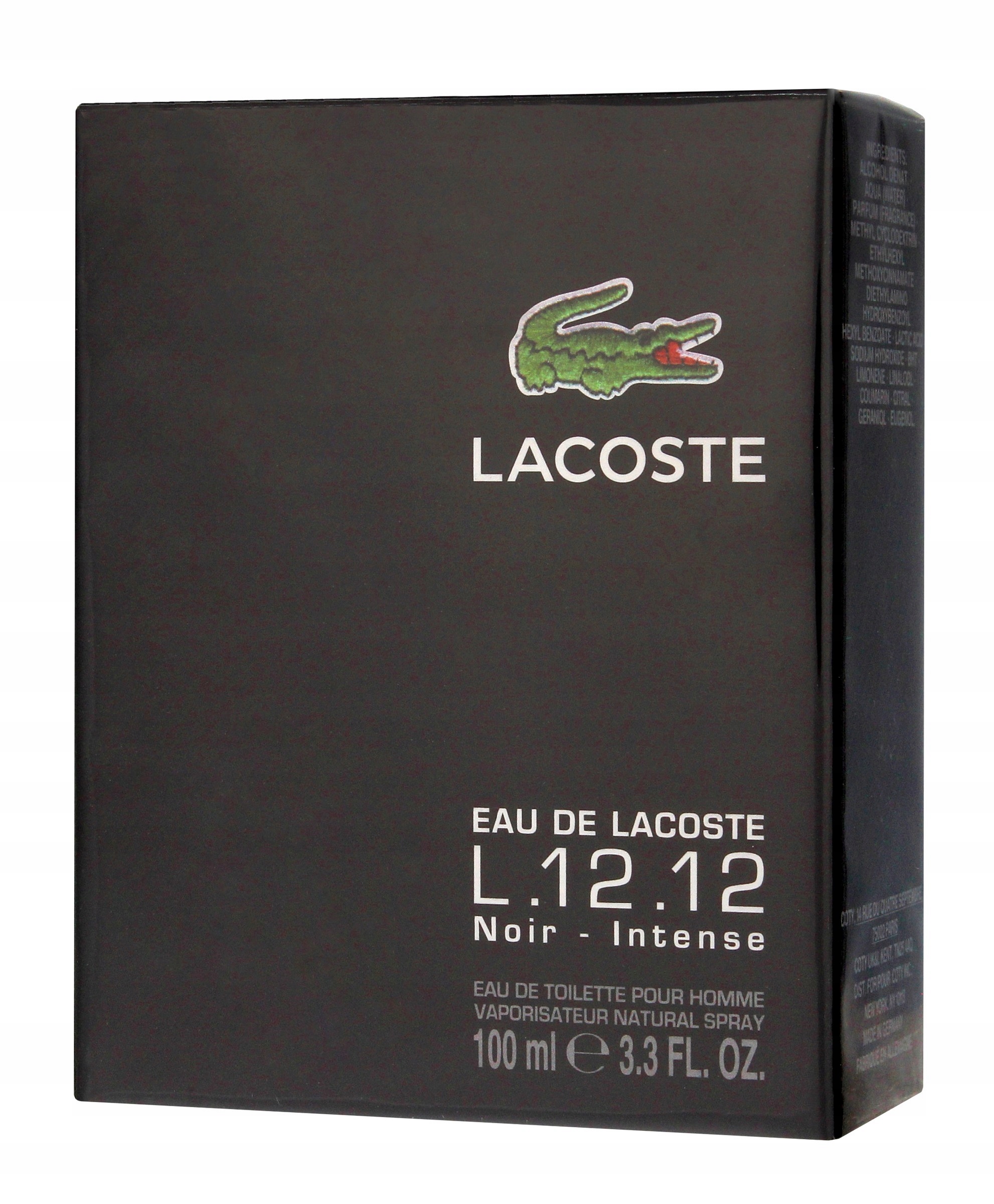 Lacoste L.12.12 Edt 100 ML Noir