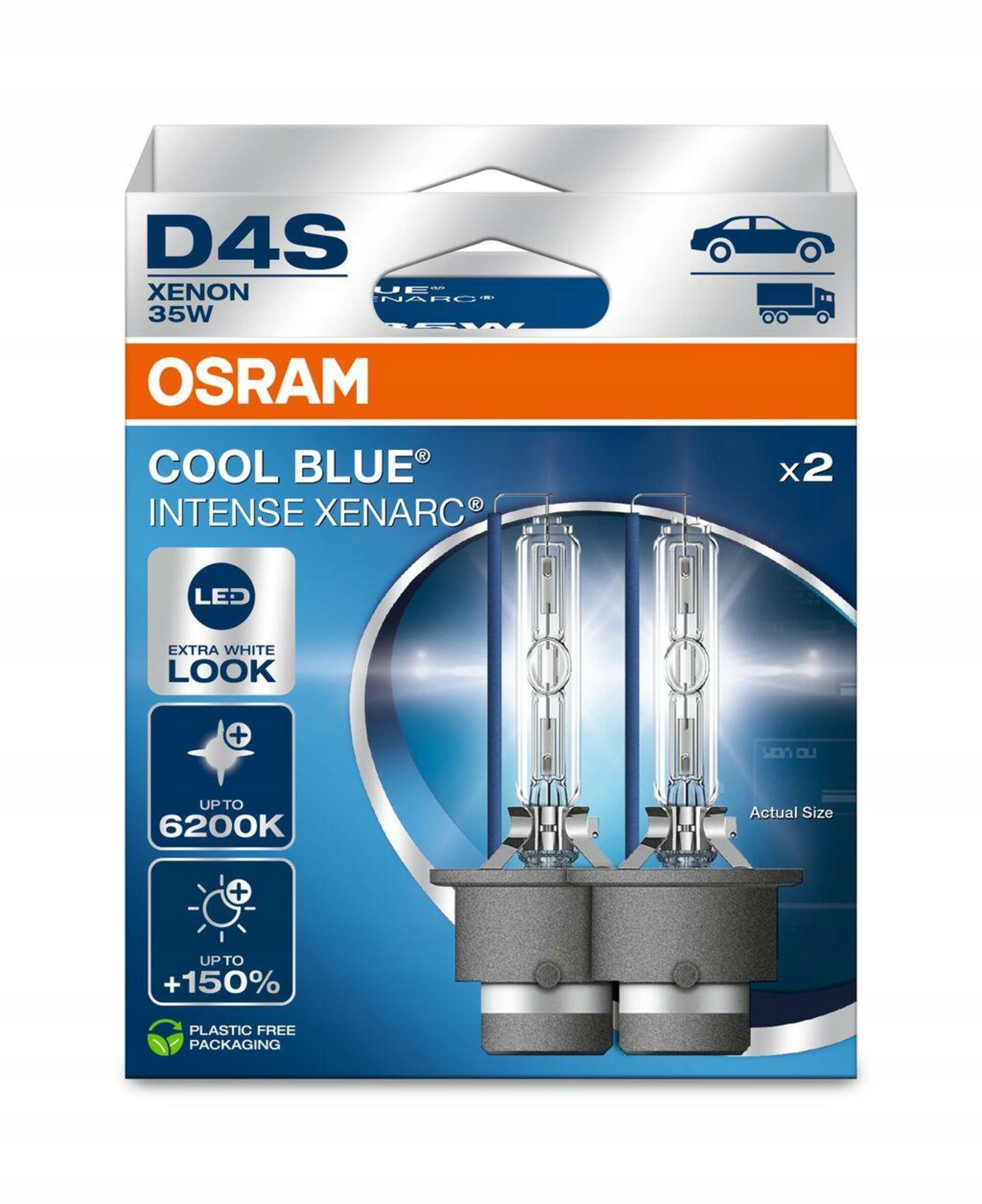 Osram D4S 35W P32d-5 Xenarc Cool Blue Intense NextGen. 6200K +150% 2ks 6644