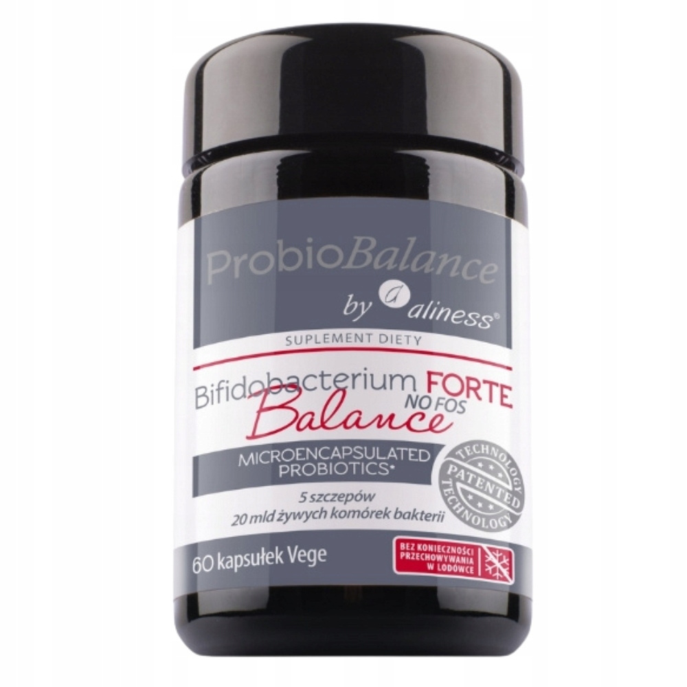 Aliness Probiobalance Bifidobacterium Forte Balance 20 MLD 60kaps Trawienie