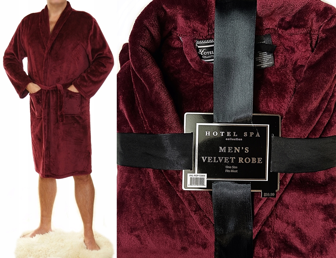 Pánský župan Ekskluzivní Plyšový Hřejivý Velvet Spa 1212#