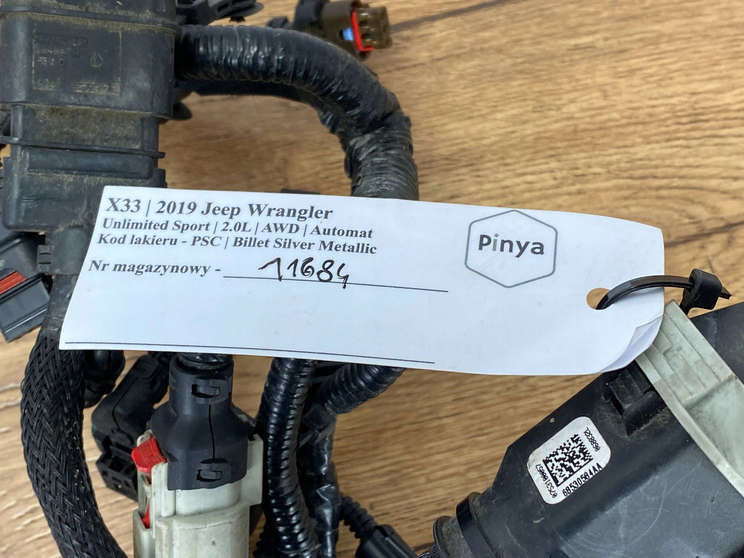 bundle electrical of the engine Jeep Wrangler JL 2018+