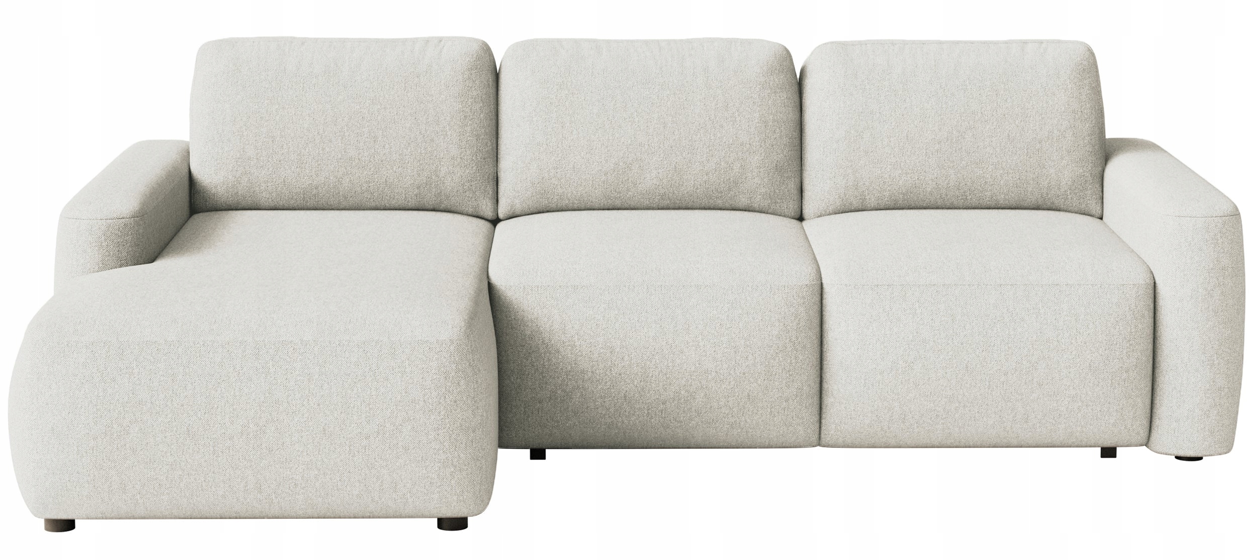 Rohová Sedací Souprava s funkcí spaní Carnos mini krémová žinylka Easy Clean levá