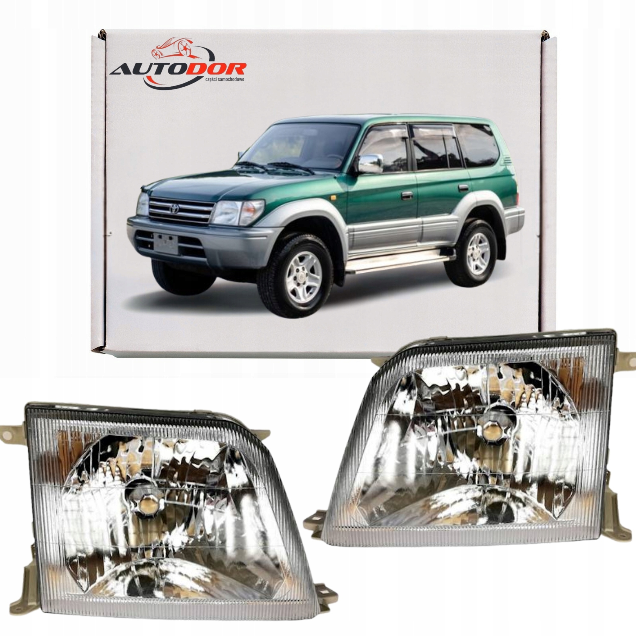 Toyota Land Cruiser FJ90 1997 Hlavní Světlomety, Přední Světlomety, Levá Pravá