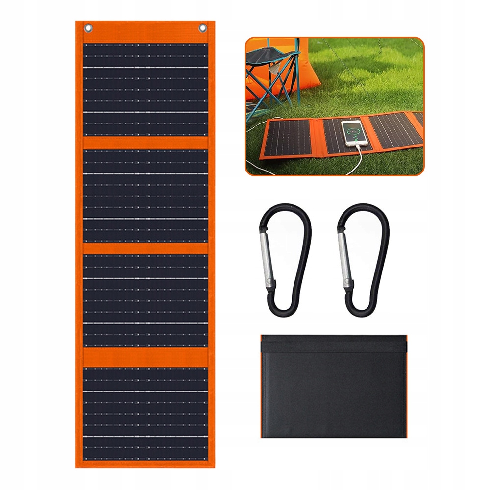 Skládací Turistický Solární Panel 25W Nabíječka Telefonu Usb-c