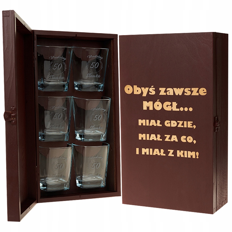 

Szklanki Do Whiski Okolicznościowe 6 Szt Grawer Y3