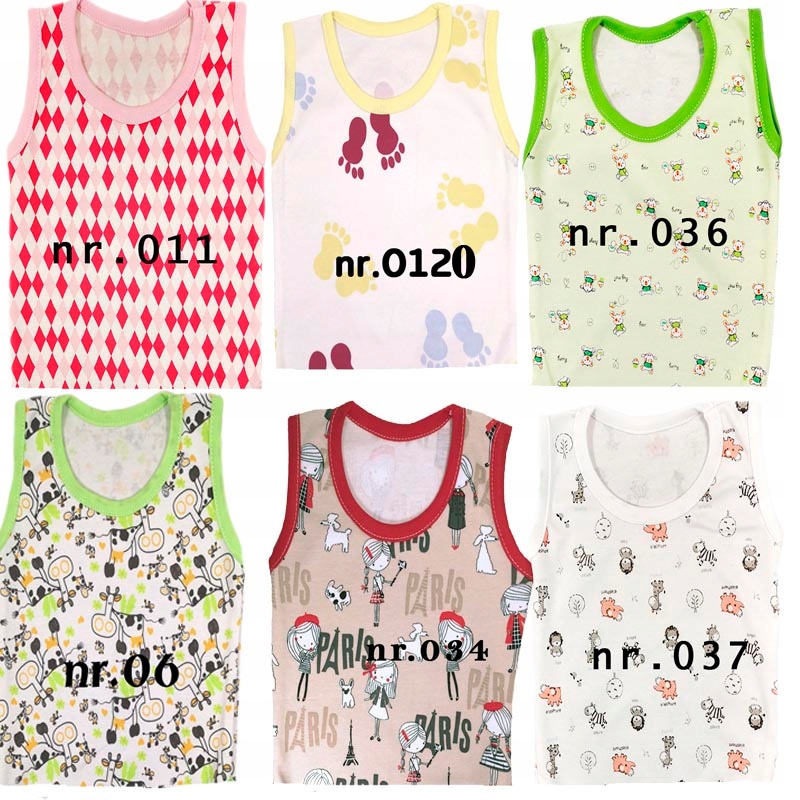 Podkoszulka na naramkach bawełna POLSKIE 86 cm Wiek dziecka 3 m +