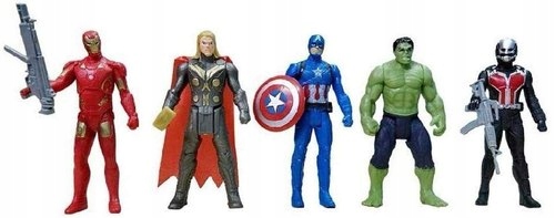 5 x POSTAVKY AVENGERS SPIDERMAN IRON MAN HULK BIG Iná značka