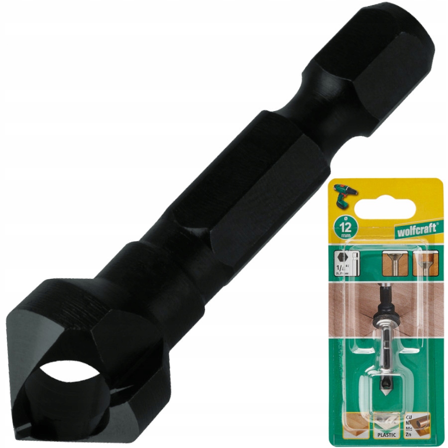 

Wolfcraft Wiertło z wyrzutnikiem do otworów 12mm