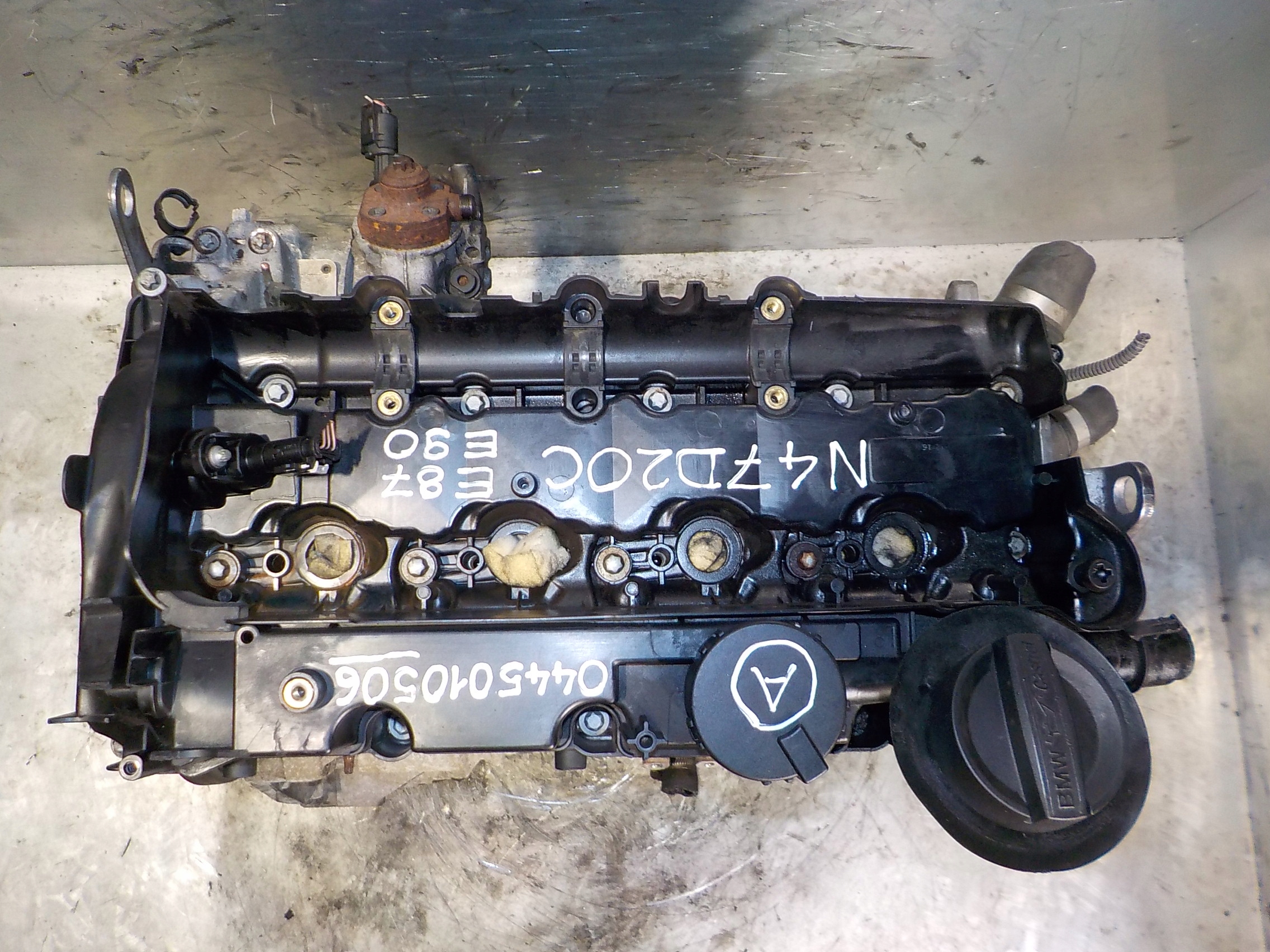 BMW 3 E90 1 E87 318 320 engine 2.0 D 16V N47D20C + pump 0445010506 83 thousand