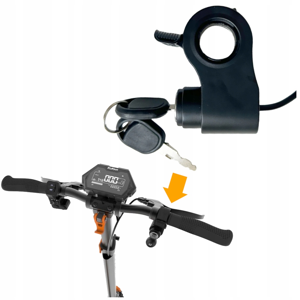 Manetka Gazu ze Stacyjką (2 kluczyki) do KuKirin G2 Pro G2 Max